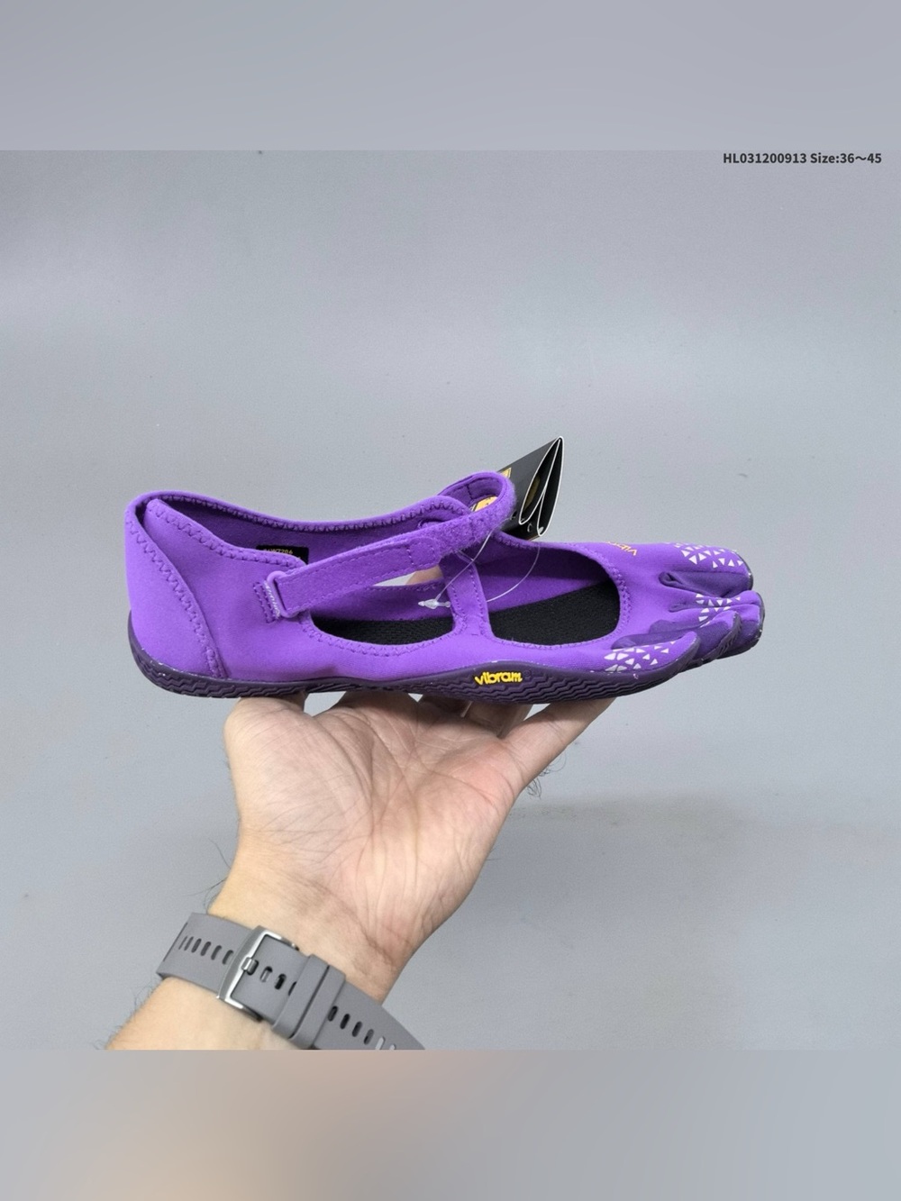 Vibram Purple Women's Split-Toe Mary Jane Flats